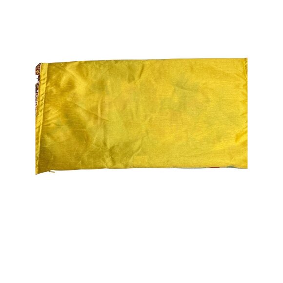 Floral Linen & Cotton Pillow Covers With Tassels Set Of 3 - Picture 4 of 6